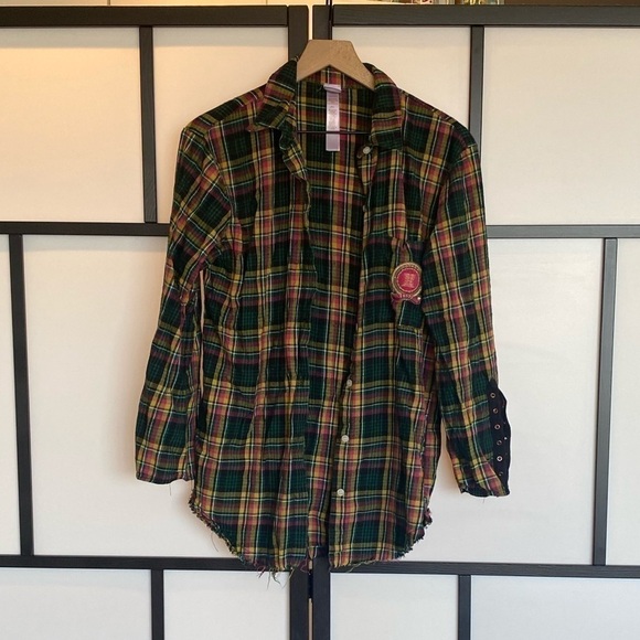 Savage X Fenty flannel plaid pajama. Size small - Picture 3 of 15